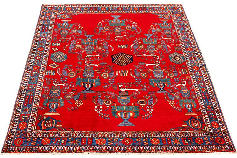 An Afshar rug, a. 237 x 176 cm.
