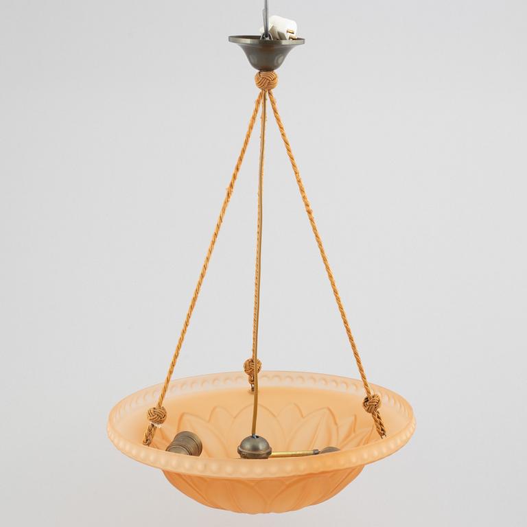 Harald Notini, a ceiling lamp, model "10074", Arvid Böhlmarks Lamp Factory, 1930s.