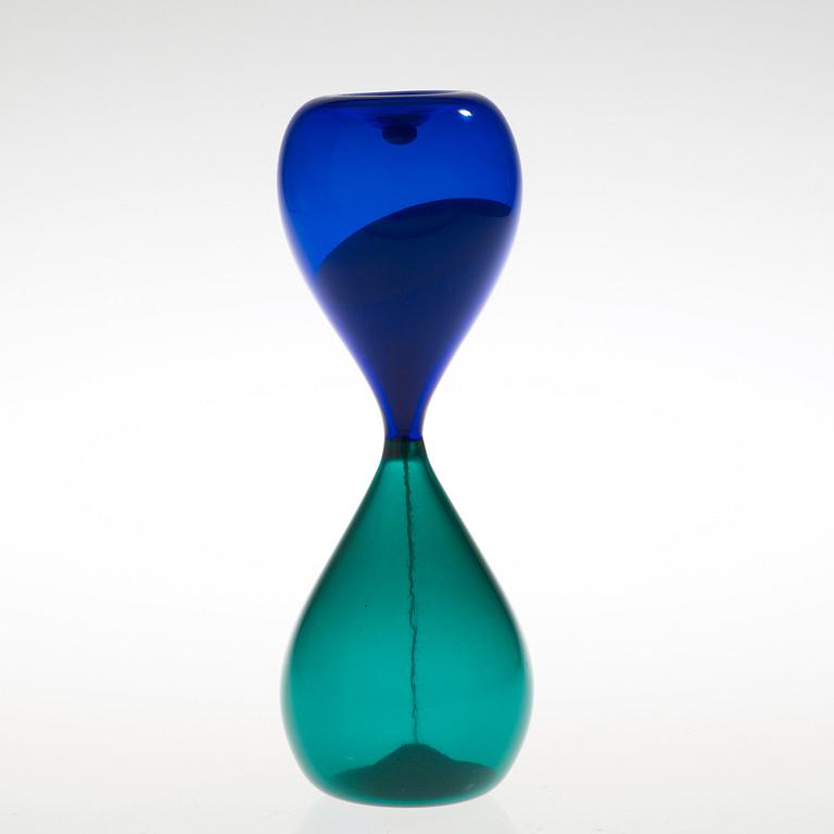 A Paolo Venini blue and green hourpiece, Venini, Italy, 1950's.