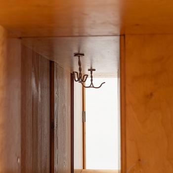 A birch veneered book case/wardrobe, 1930's/40's.