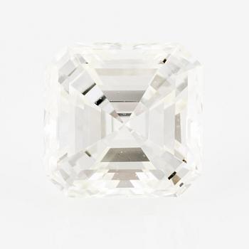 Emerald-cut diamond, 0.54 ct, with accompanying GIA dossier.