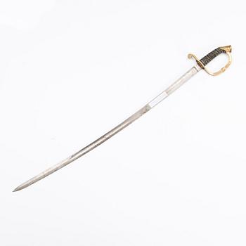 A Russian infantry officer's sword, model 1841-65.