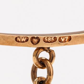 A 14K gold bracelet "Leppäkerttu". Westerback, Helsinki 1974.