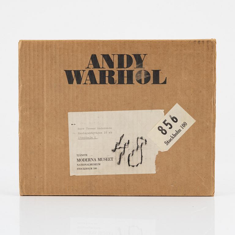 Exhibition catalogue, Andy Warhol, Moderna Museet, Stockholm 1968. With original box.
