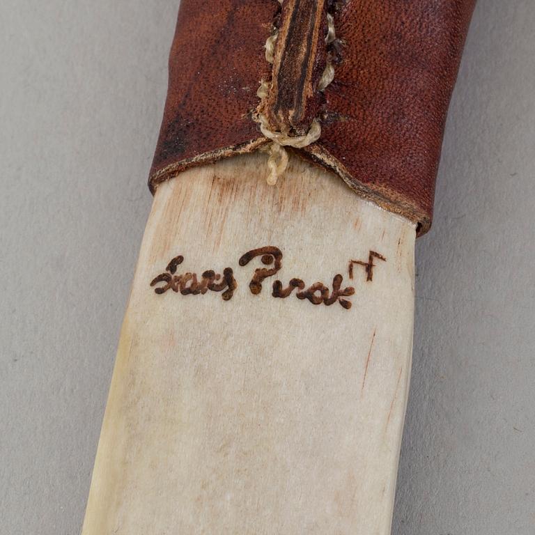 LARS PIRAK, a reindeer horn Sami knife.