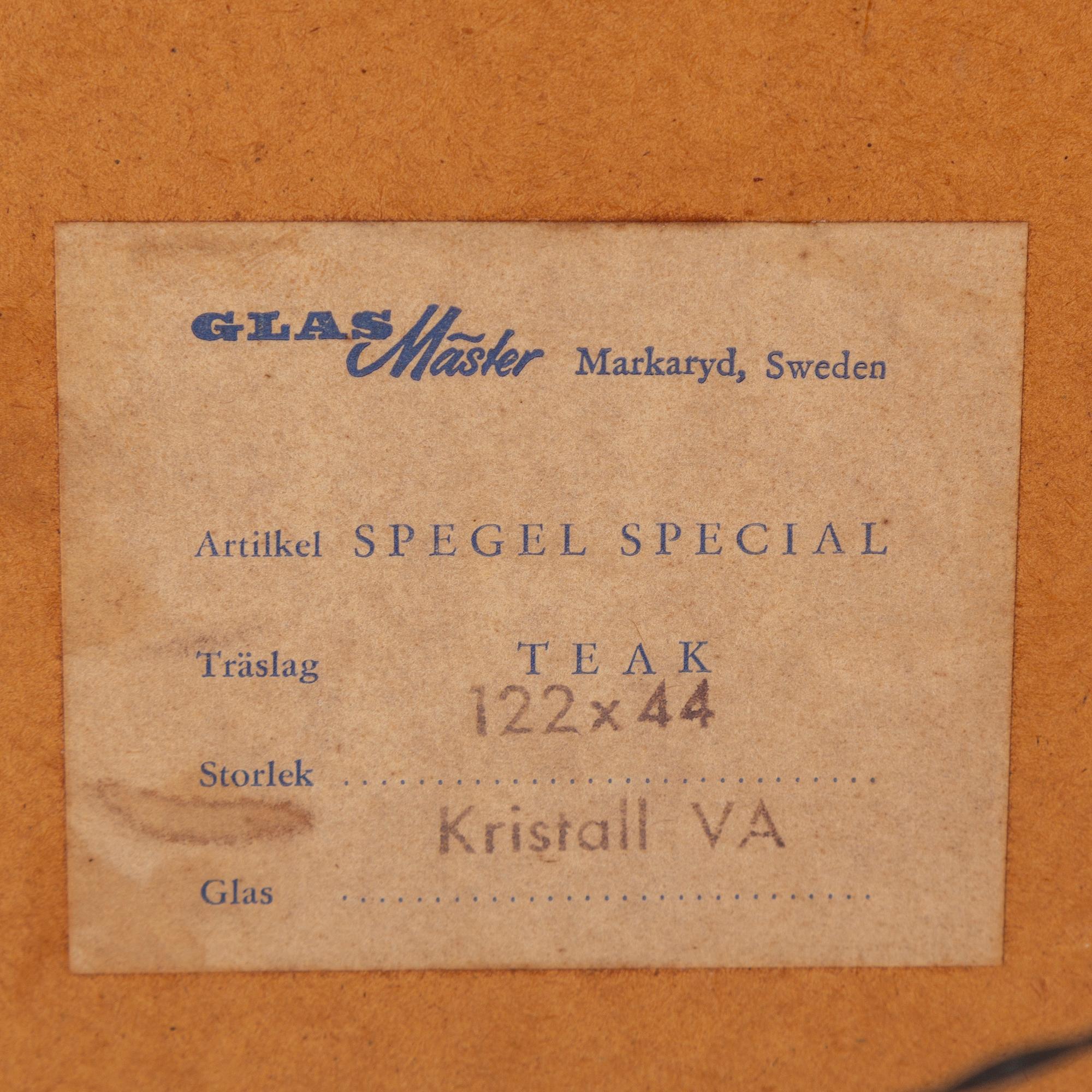 SPEGEL, Glasmäster, Markaryd.