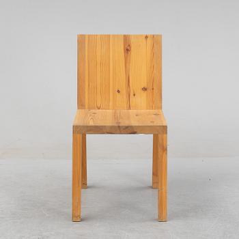 Claesson Koivisto Rune, a prototype pinewood chair ”Nybodahöjden”, unique, Designtorget, 1998.
