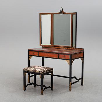 A 1920s/1930s dressing table and stool.