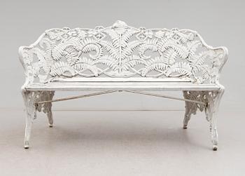 TRÄDGÅRDSSOFFA, Melins Metallgjuteri, Anderstorp, 1900-talets andra hälft.