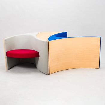 EERO AARNIO, Two'Delfin' chairs and a table for Adelta.