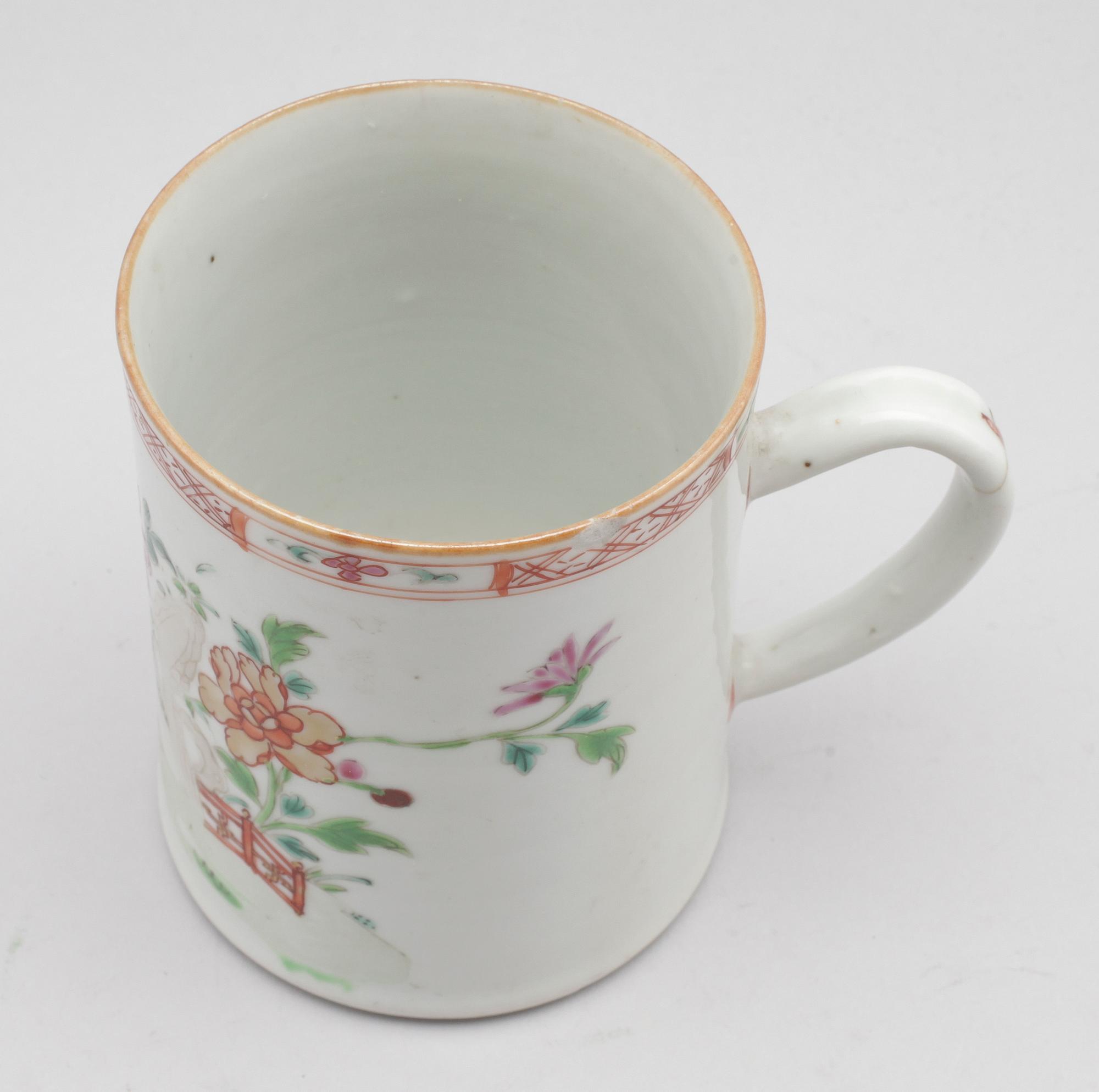 MUGG, porslin, Kina, Qianlong 1736-1795.