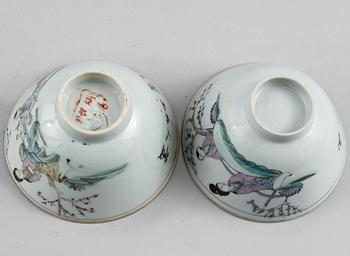 SKÅLAR, 12 st, porslin, Kina 1800/1900-tal.
