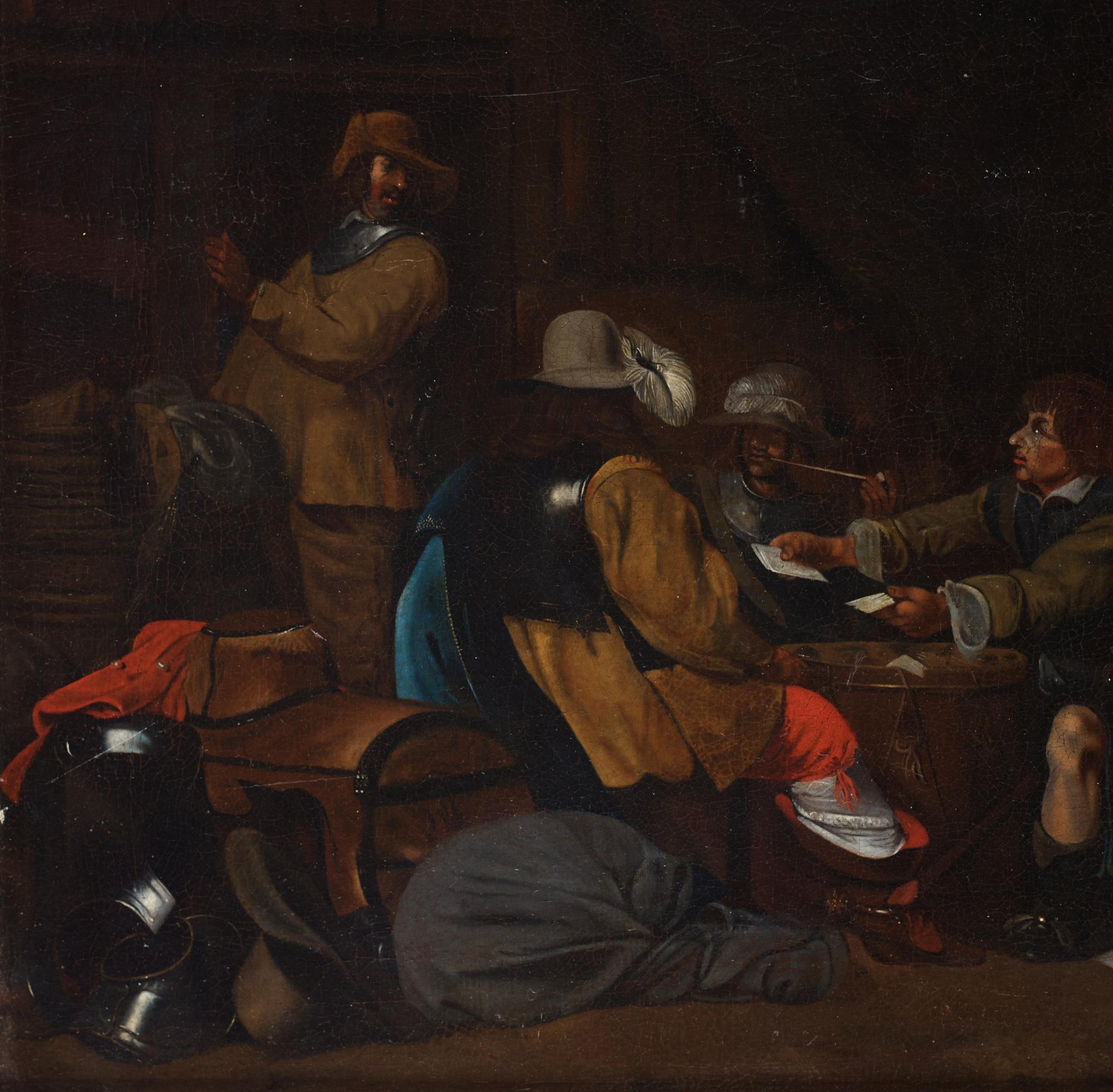 Gerard Terborch Hans krets, Soldater i ett läger.