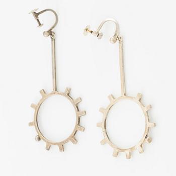 Lars Arby, five pairs of earrings, silver.