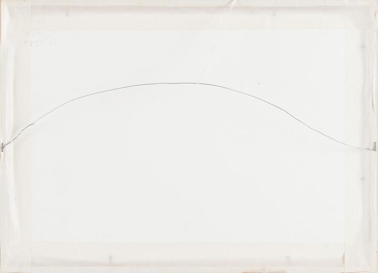 Yrjö Edelmann, Composition with pink paper.