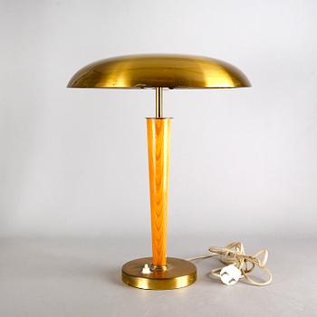 Table lamp, brass, Boréns, Borås, mid-20th century.