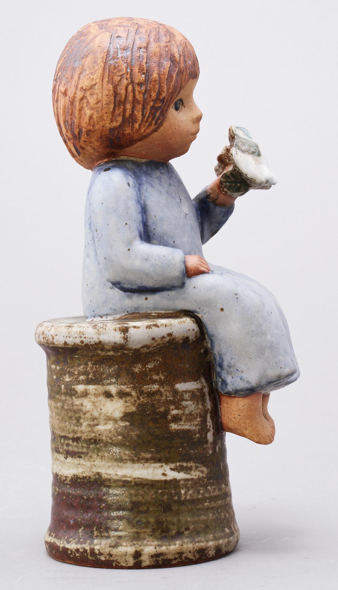 FIGURIN, stengods, Lisa Larson, Gustavsberg.