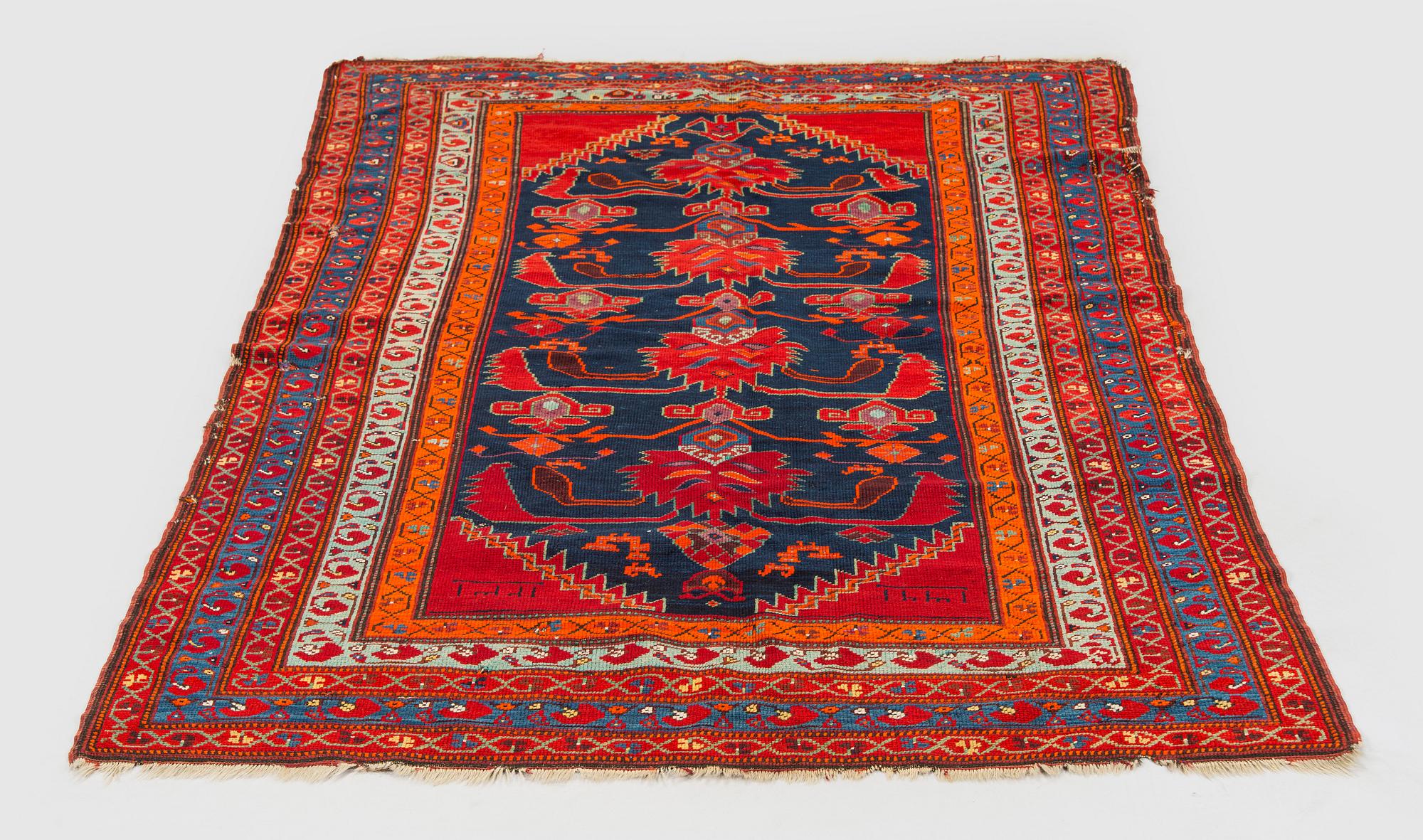 A kazak rug, south caucasus dated, ca. 201 x 135 cm.
