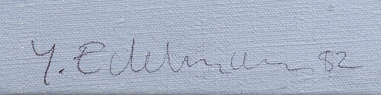 YRJÖ EDELMANN, oil on canvas, signed 82.