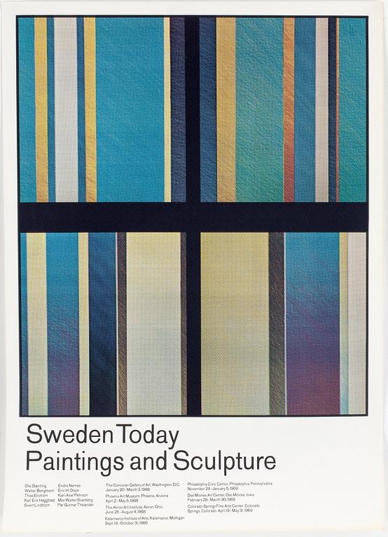 Exhibition posters from the 1960s - unwards.