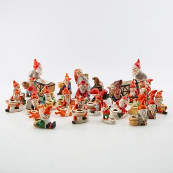 A collection of gnomes 35 pcs 20th century.