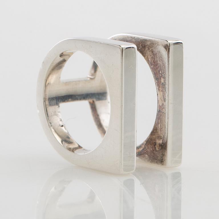 Georg Jensen, Ring "Aria" model no. 593E sterling silver.