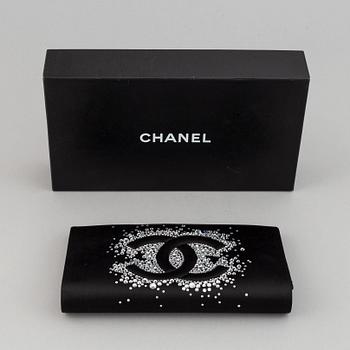 Chanel, a Swarovski crystal and satin clutch, 2010.