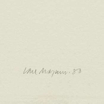 Carl Magnus, watercolor, signed and dated -80.