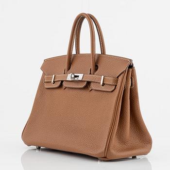 Hermès, a brown Togo 'Birkin 25' handbag, 2017.