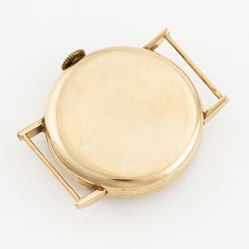 Miba, 14K gold, wristwatch, 30.5 mm.