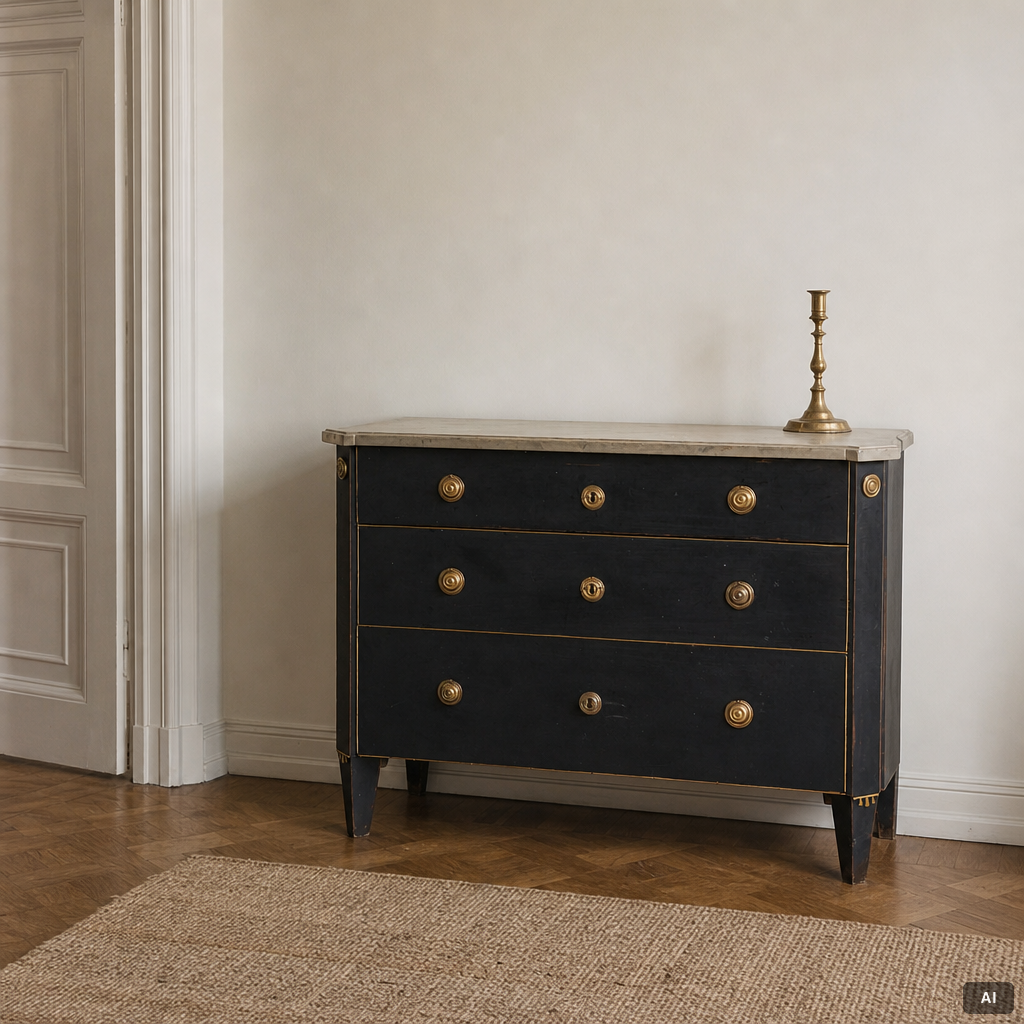 Chest of drawers, Gustavian style, 19th century.