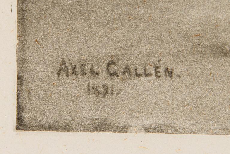 Akseli Gallen-Kallela, Rowing to the Shore.