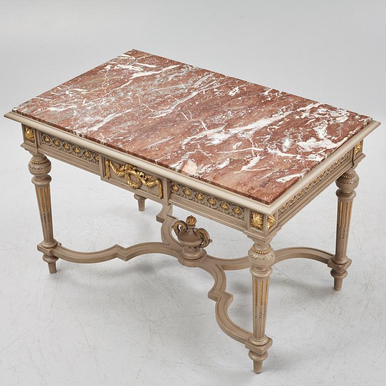 A Louis XVI-style table de milieu, first part of the 20th century.