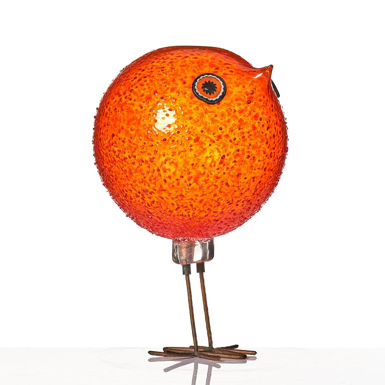 Alessandro Pianon, a 'Pulcino' glass bird, Vistosi, Murano, Italy 1960s.