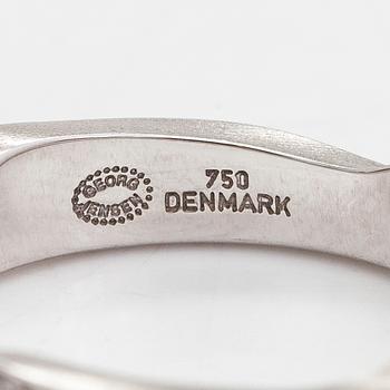 Georg Jensen, ring, "Fusion", 3 st, 18K guld/vitguld med diamanter totalt ca 0.34 ct.