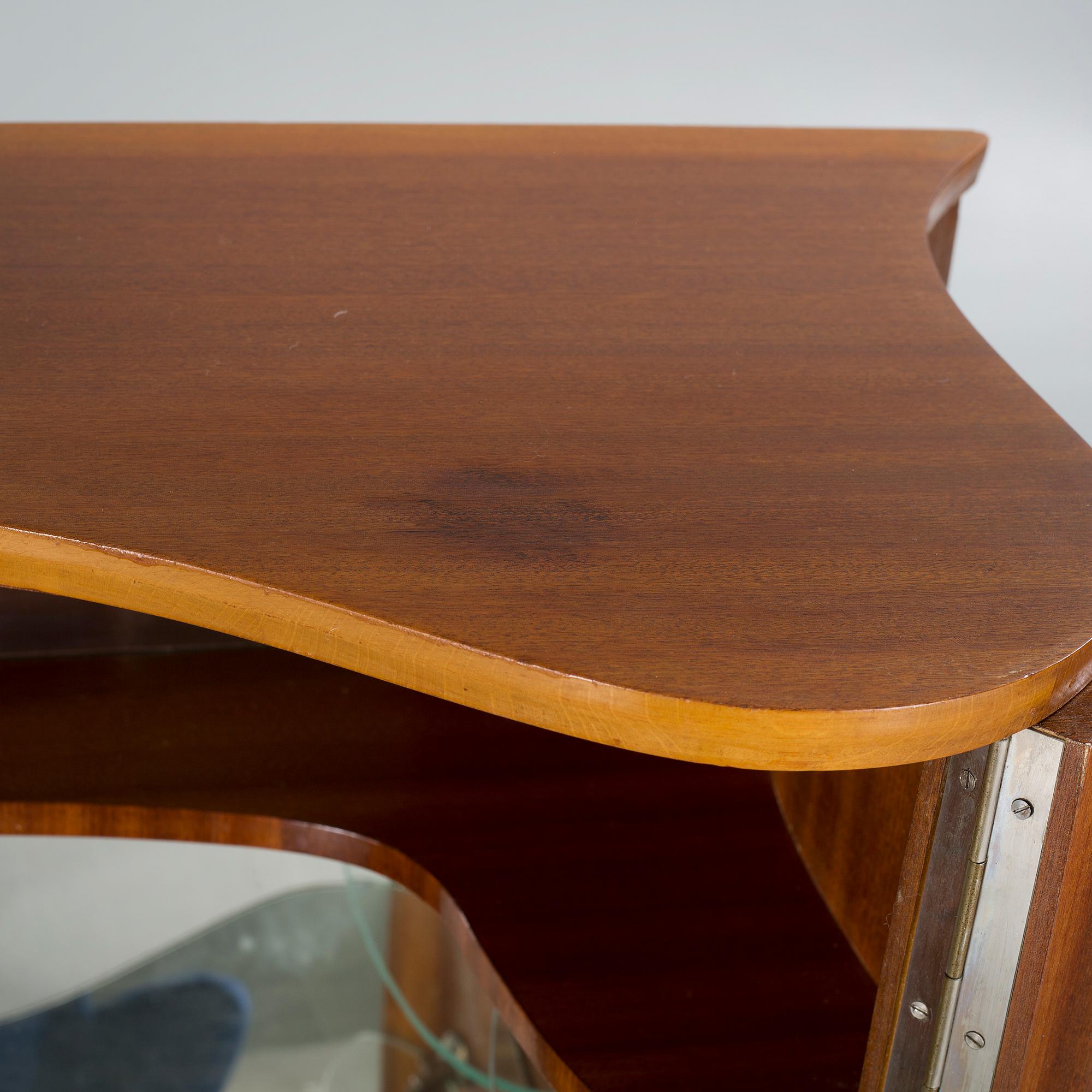 A 1940s Swedish modern cocktail cabinet by AB Rödeby möbler, Sweden.