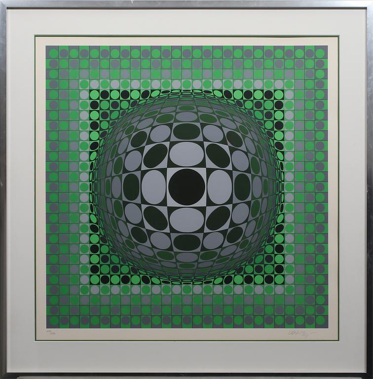VICTOR VASARELY, färgseriegrafi, signerad och numrerad 268/275.
