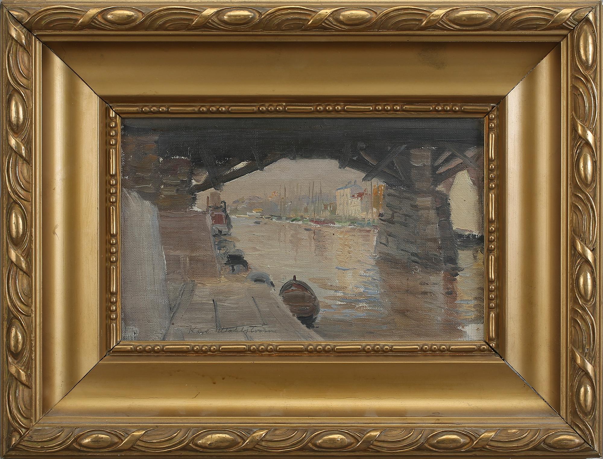 KARL WAHLSTRÖM, olja på duk på pannå, sign.