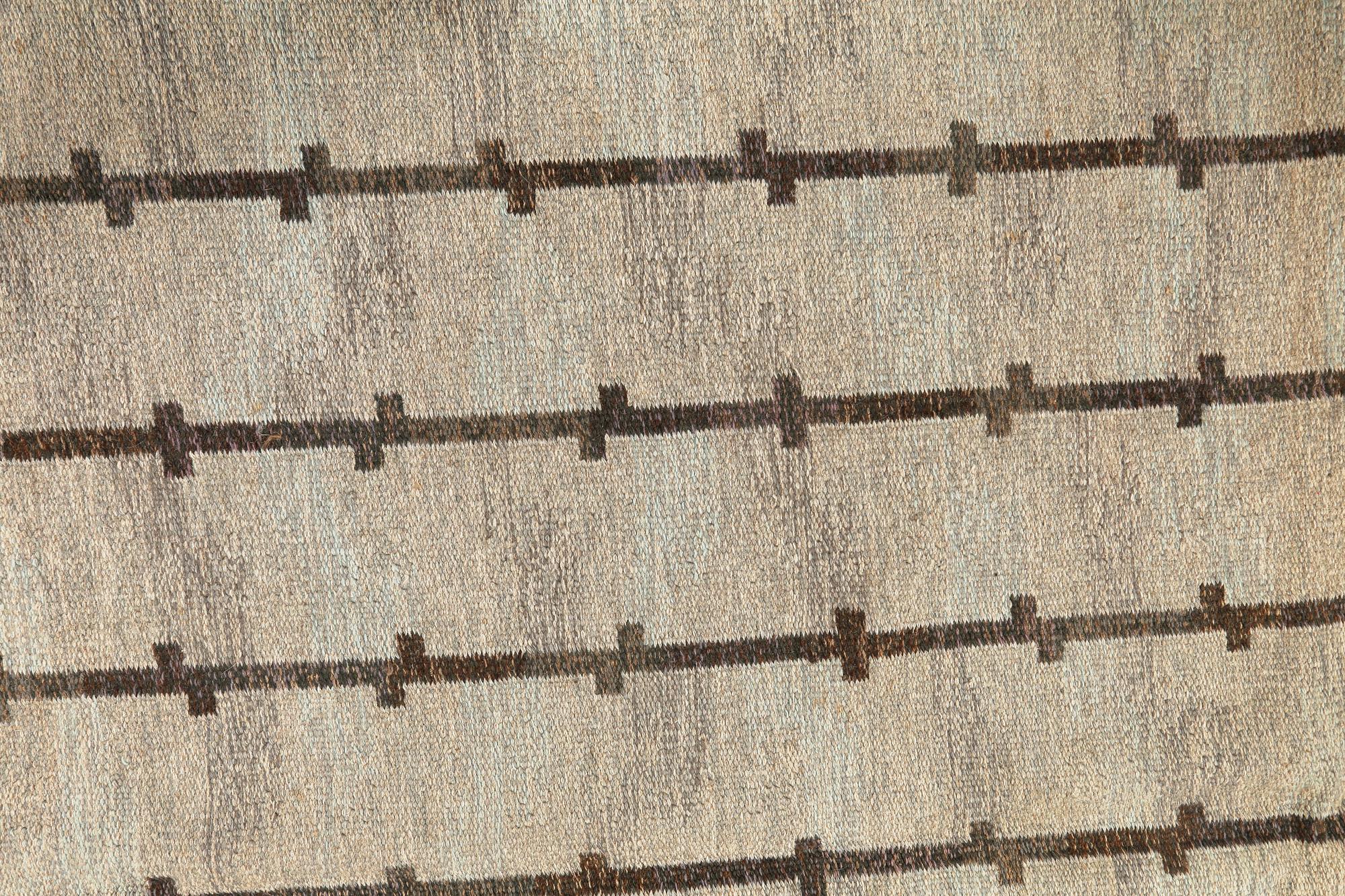 A flat weave by Judith Johansson, signed JJ, second half of the 20th century, 326 x 248 cm.