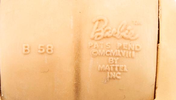 Barbie doll, vintage, "Nr. 2 Ponytail", Mattel 1959.