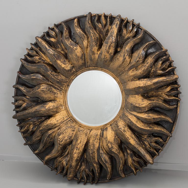 An Alan Wallis mirror, late 20th century,