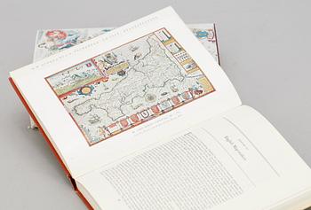 BÖCKER, 2 vol, bla "Dictionary of Mapmakers" av RV. Tooley, Hertfordshire 1979.