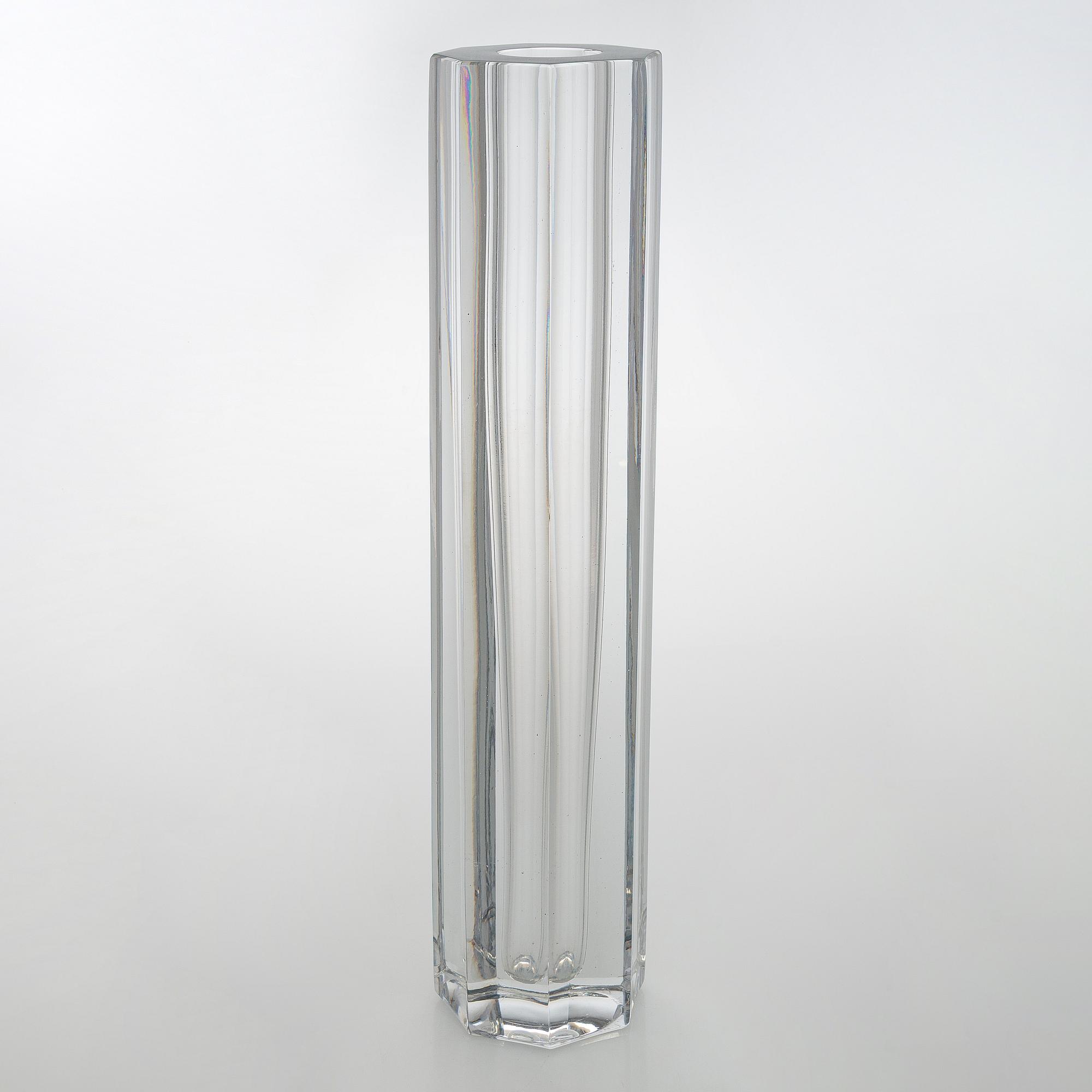 Aimo Okkolin, vase / art glass, signed Aimo Okkolin Riihimäen Lasi Oy.