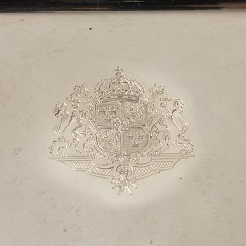 H.J. Wilm, bricka, sterling silver, Hamburg 1900-tal.
