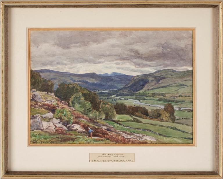 HERBERT HUGHES-STANTON, akvarell, sign o dat 1917.