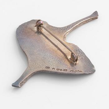 Rey Urban, a silver brooch, Stockholm, 1972.