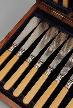 FISKBESTICK, 24 st, nysilver, England, 1900-talets första hälft.