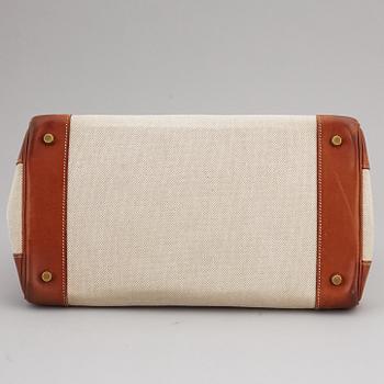 HERMÈS, a 'Birkin 35' leather and canvas bag from 2001.