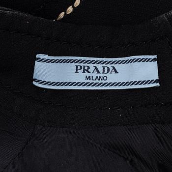 Prada, a wool and silk top, size 36.