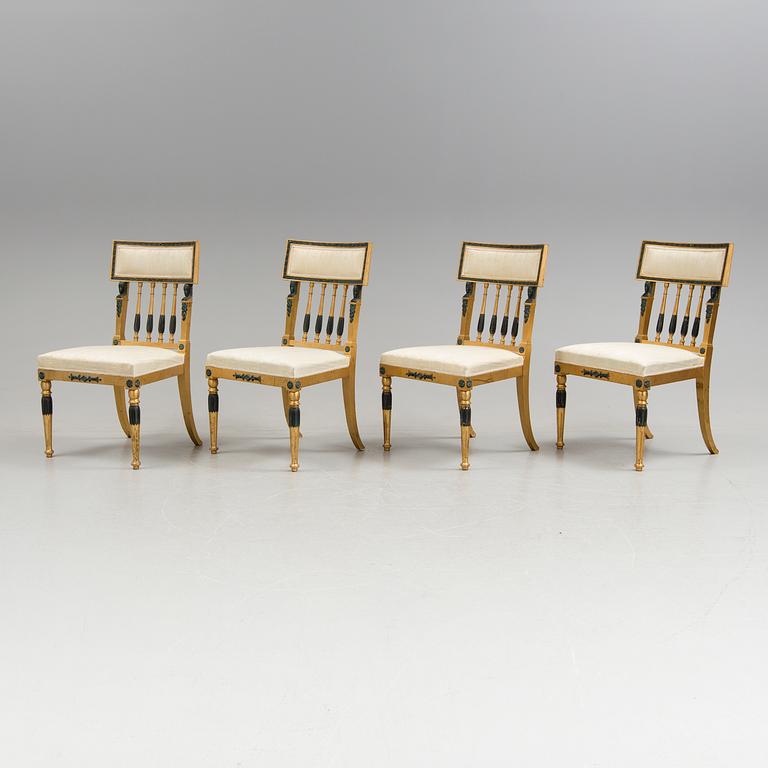 A set of four chairs by Nordiska Kompaniets, first half of the 20th century.